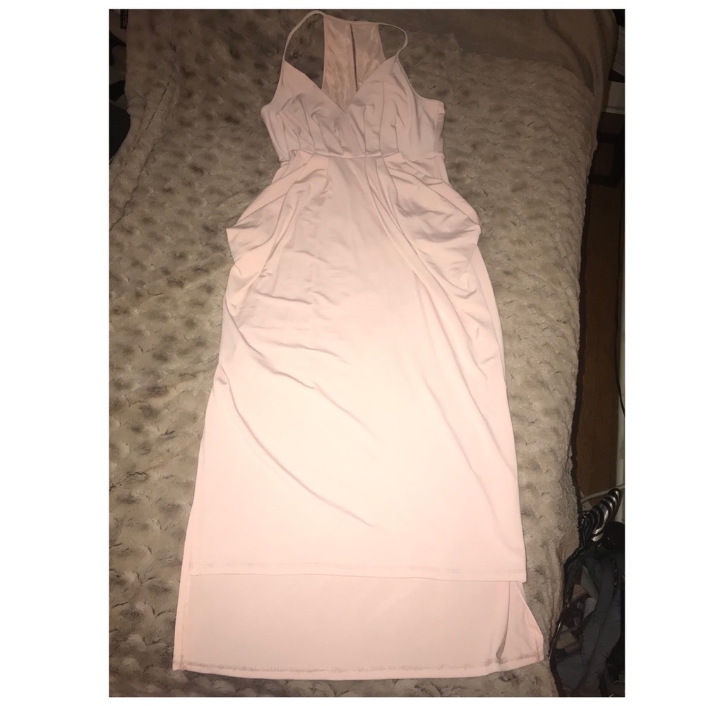 BCBG Faux Wrap Midi Dress
